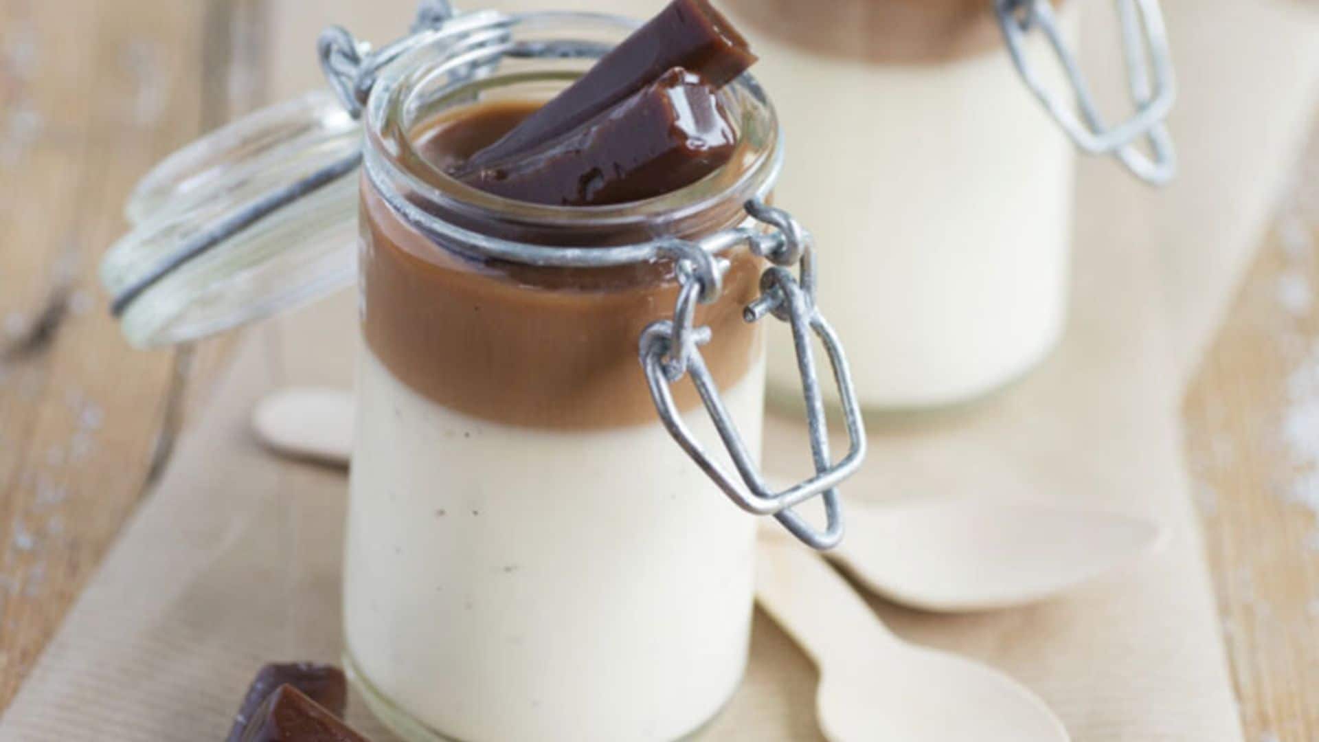 'Panacotta' con salsa de tofe