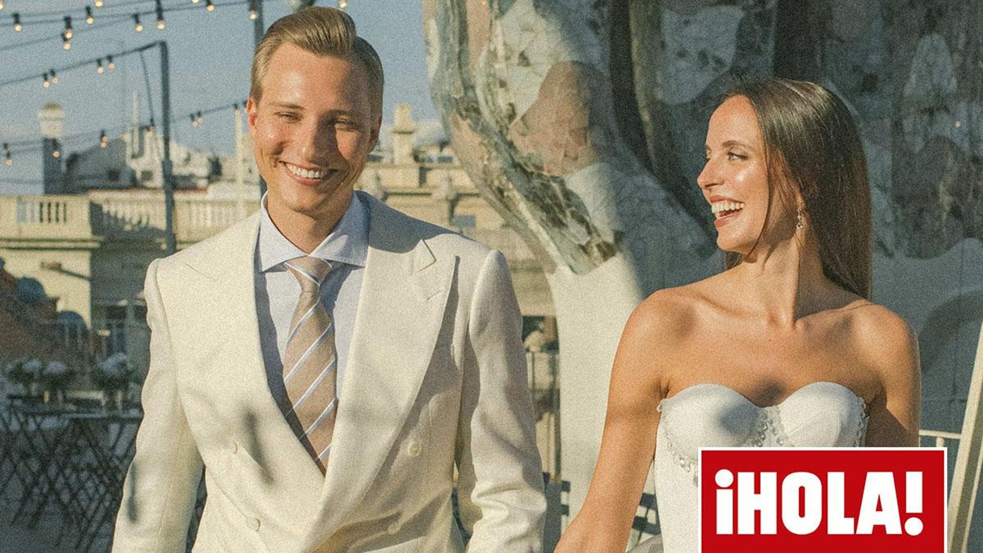 Marta Sierra y Tom Peteuman celebran su romántica y colorida fiesta de preboda en la Casa Batllò