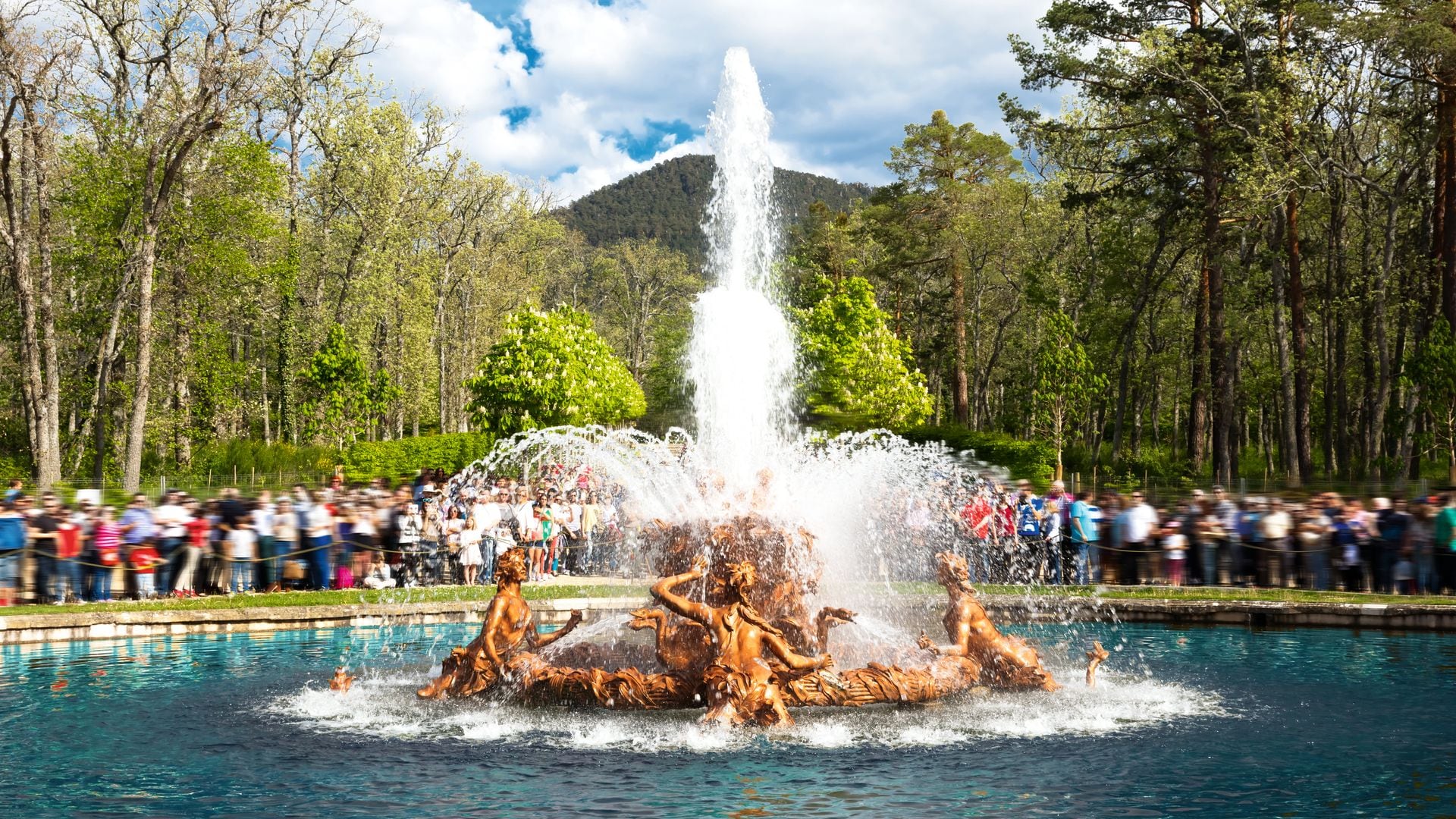 Jardines del Palacio Real de La Granja, donde ya podemos disfrutar esta temporada del encendido de las fuentes.