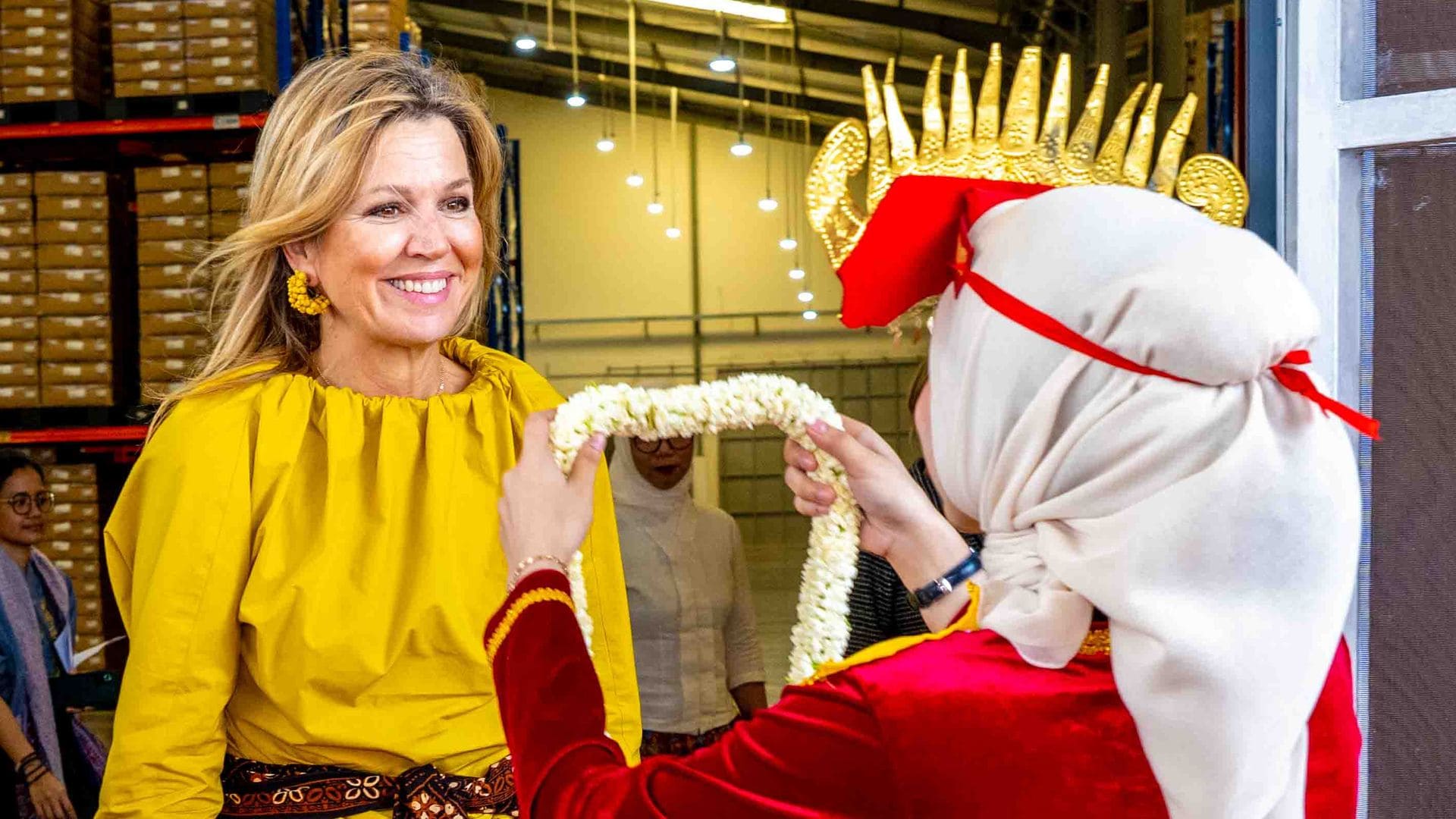 El misterio del amarillo: por qué Máxima de Holanda elige en Indonesia este color que fue exclusivo de los emperadores
