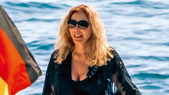 Norma Duval en su yate