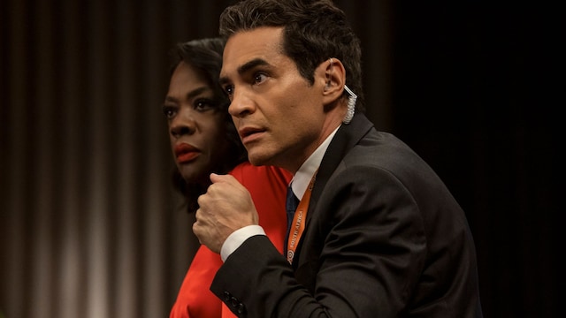 Viola Davis and Ramon Rodriguez in 'G20', la nueva película de Prime Video.