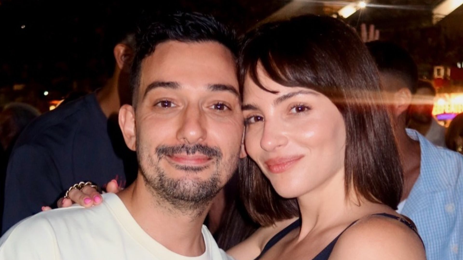 Andrea Duro y su prometido, Guillermo Sánchez