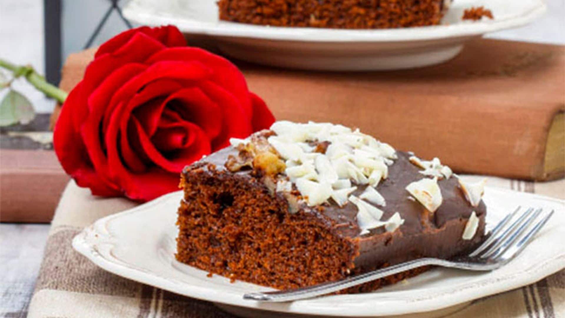 Bizcocho de chocolate y avellanas
