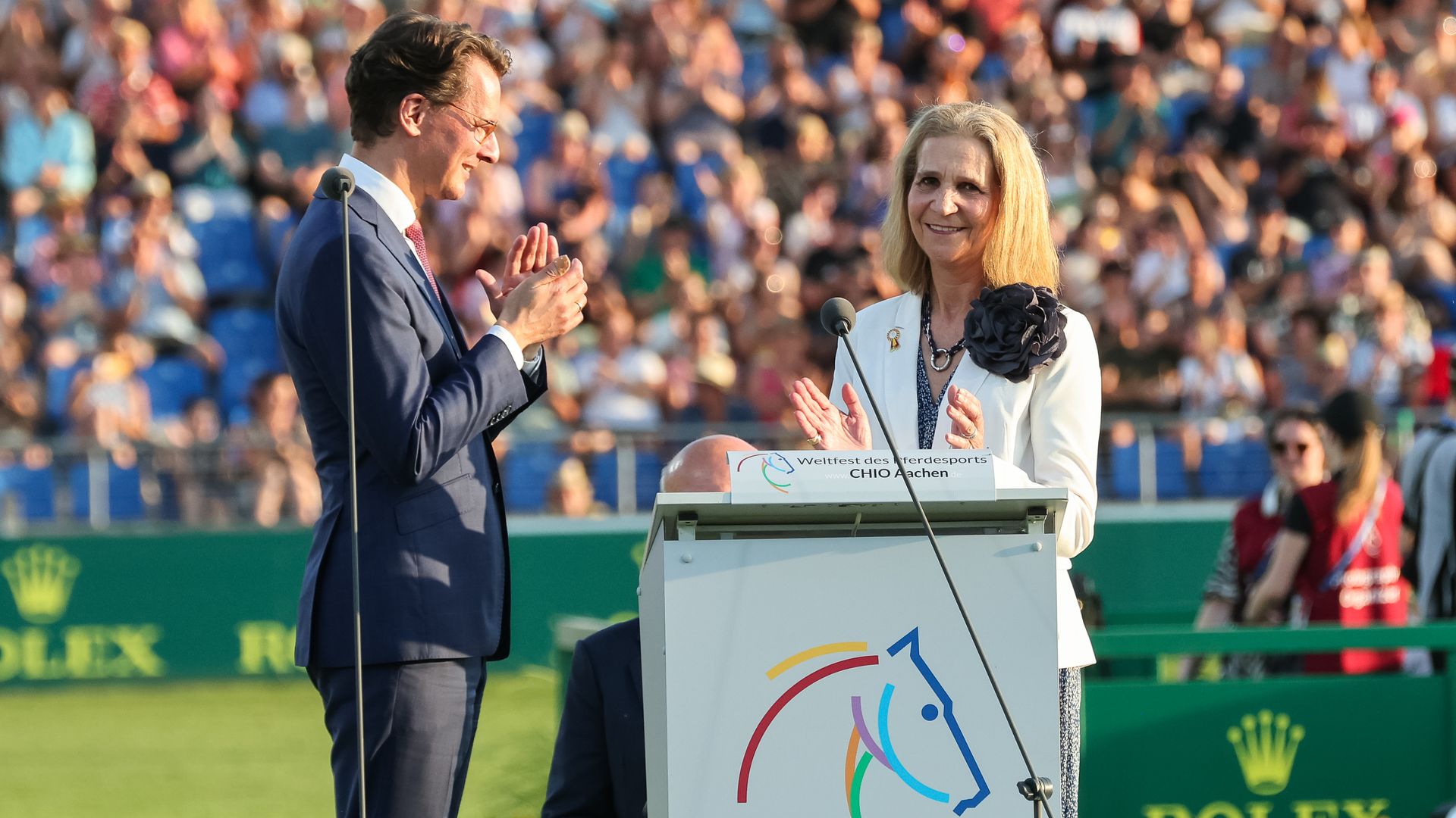 El importante papel de la infanta Elena en el mayor festival hípico del mundo: "Muy orgullosa de España"
