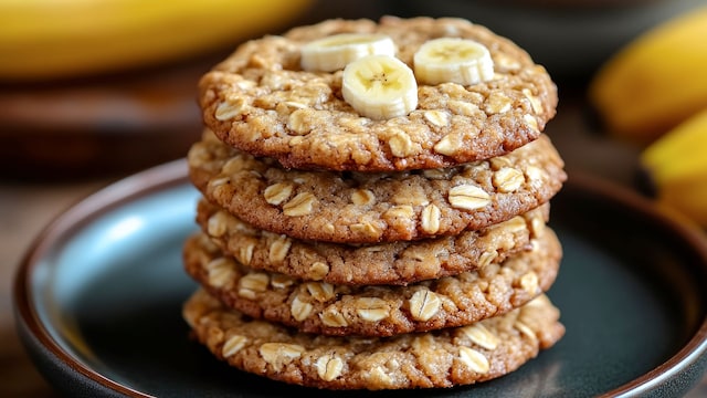Galletas de avena y plátano