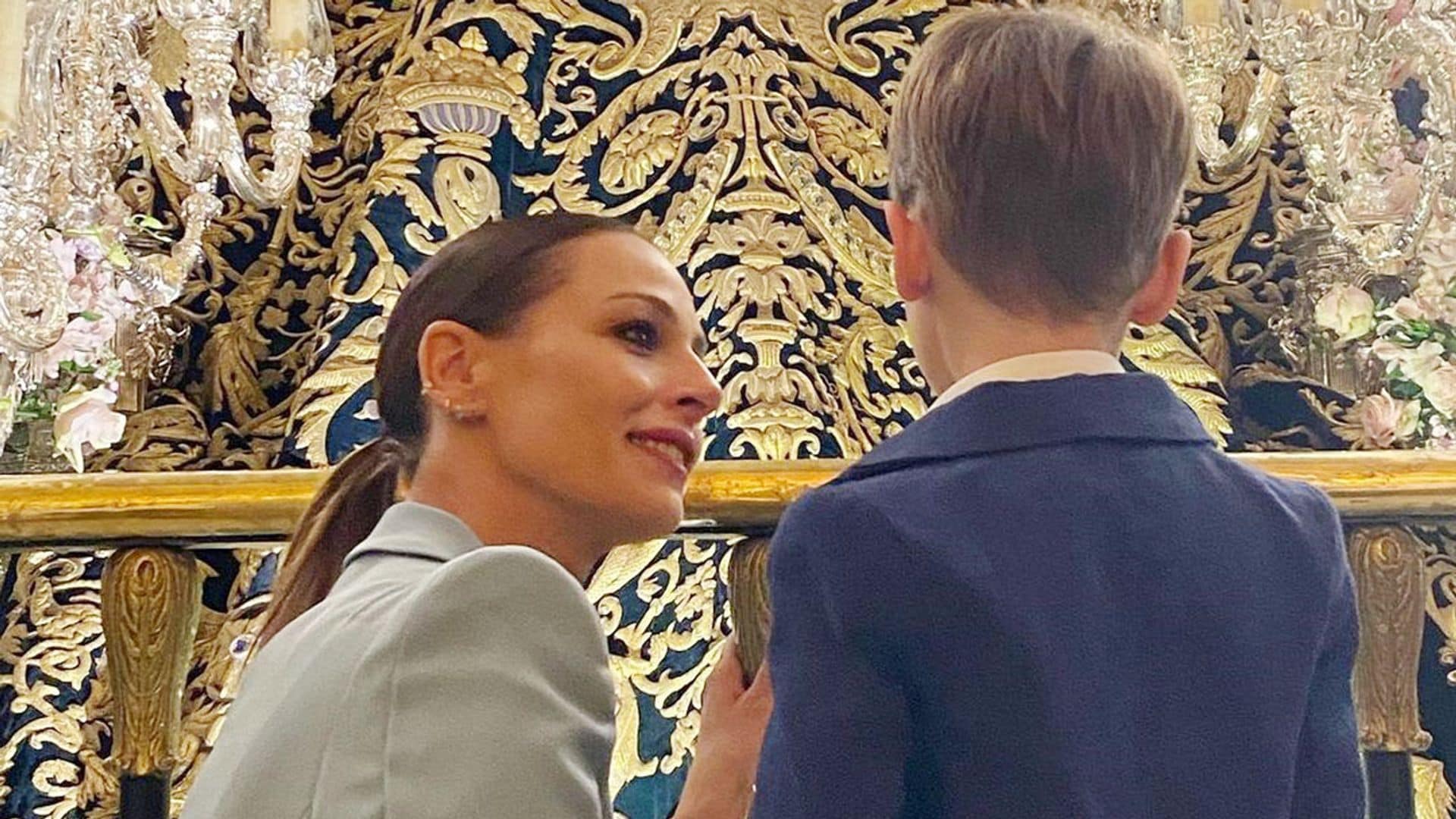 La Semana Santa de Eva González y su hijo entre dibujos de Picasso, juegos y ejercicio