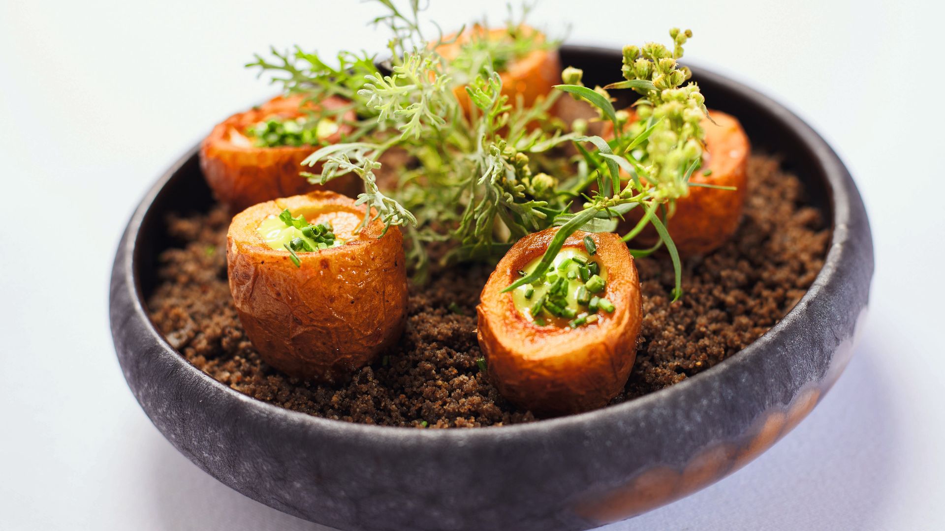 Plato de "Jardin Events", de Maca de Castro, chef con estrella Michelin, y la dirección de Dani de Castro