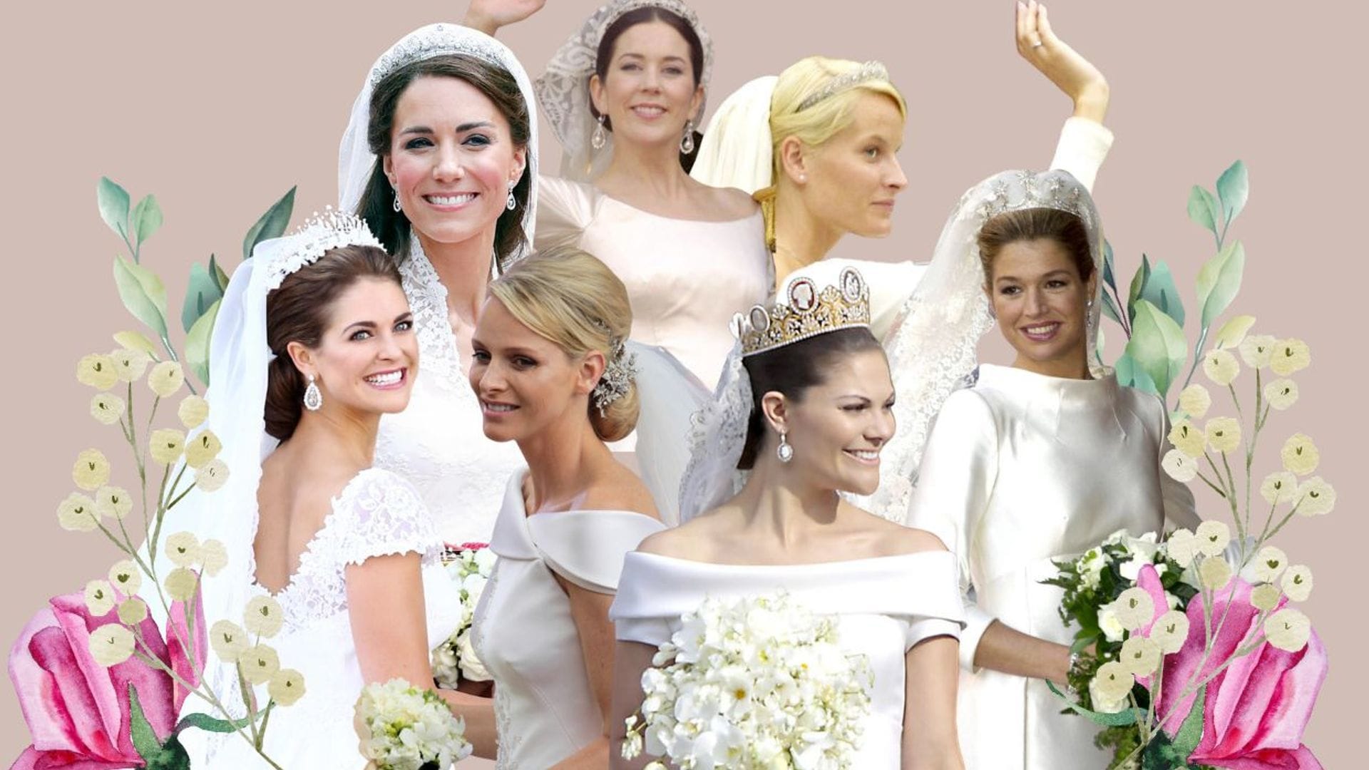 De Magdalena de Suecia a Kate Middleton: las impresionantes joyas que llevaron las 'royals' en sus bodas
