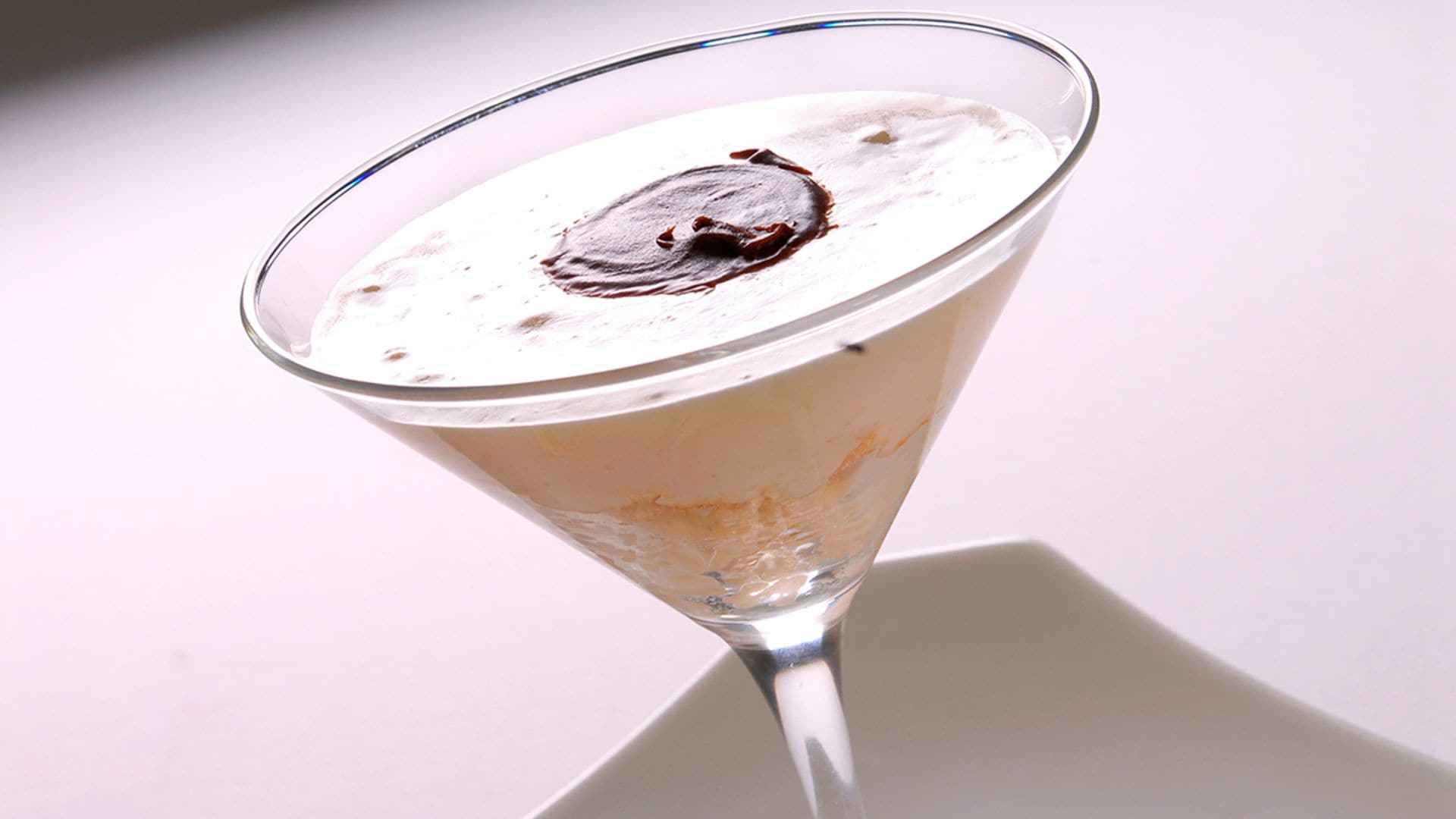 'Mousse' de horchata con chocolate