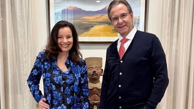 Fran Drescher y Esteban Moctezuma