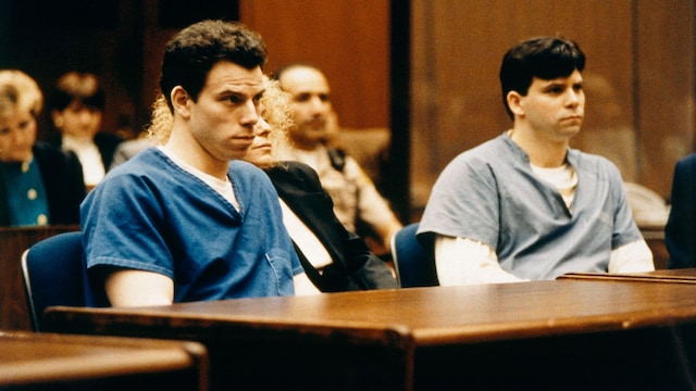 TRIAL OF BROTHERS LYLE & ERIK MENENDEZ, PARRICIDES (Photo by Ted Soqui/Sygma via Getty Images)