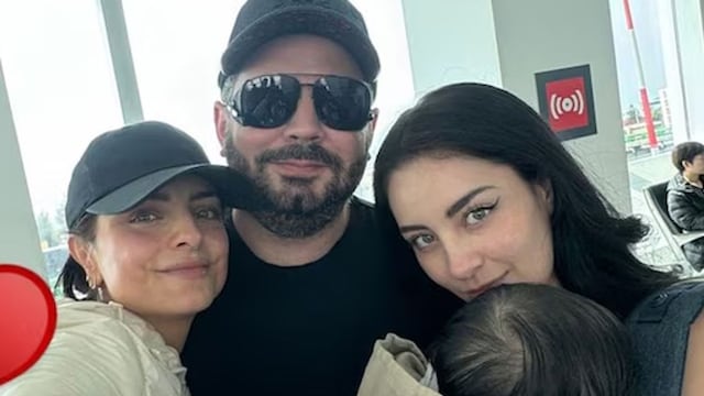 Aislinn Derbez con José Eduardo Derbez, Paola Dalay y Tessa