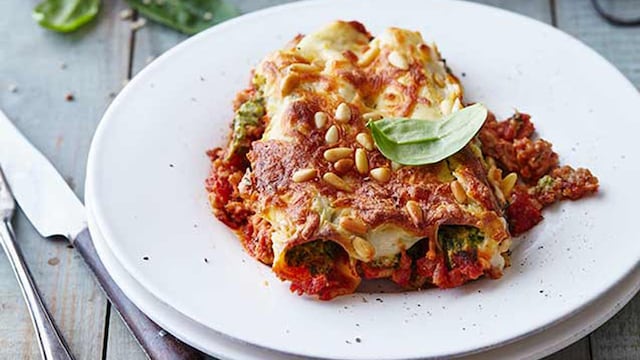 canelones espinacas