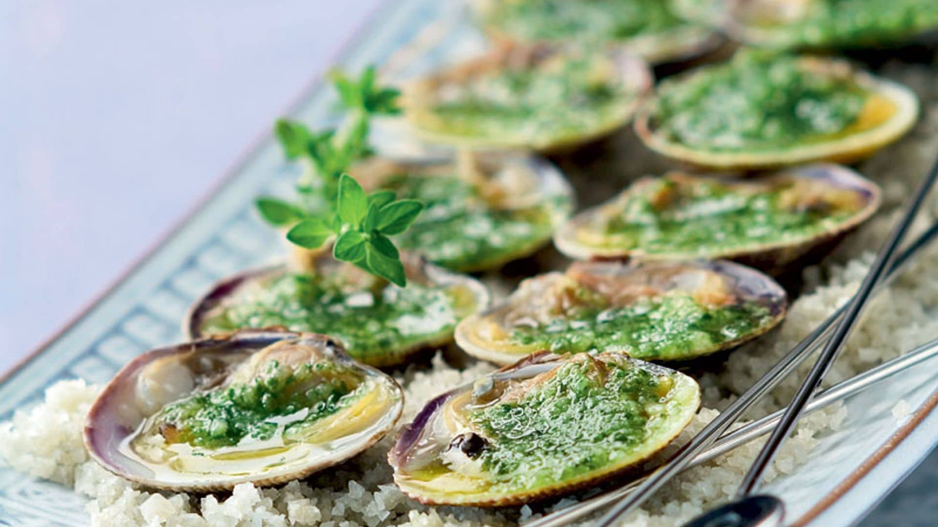 Berberechos con salsa verde