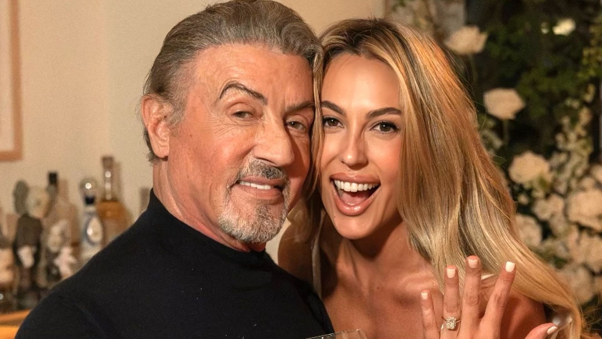 Sylvester Stallon junto a su hija Sophie tras su compromiso