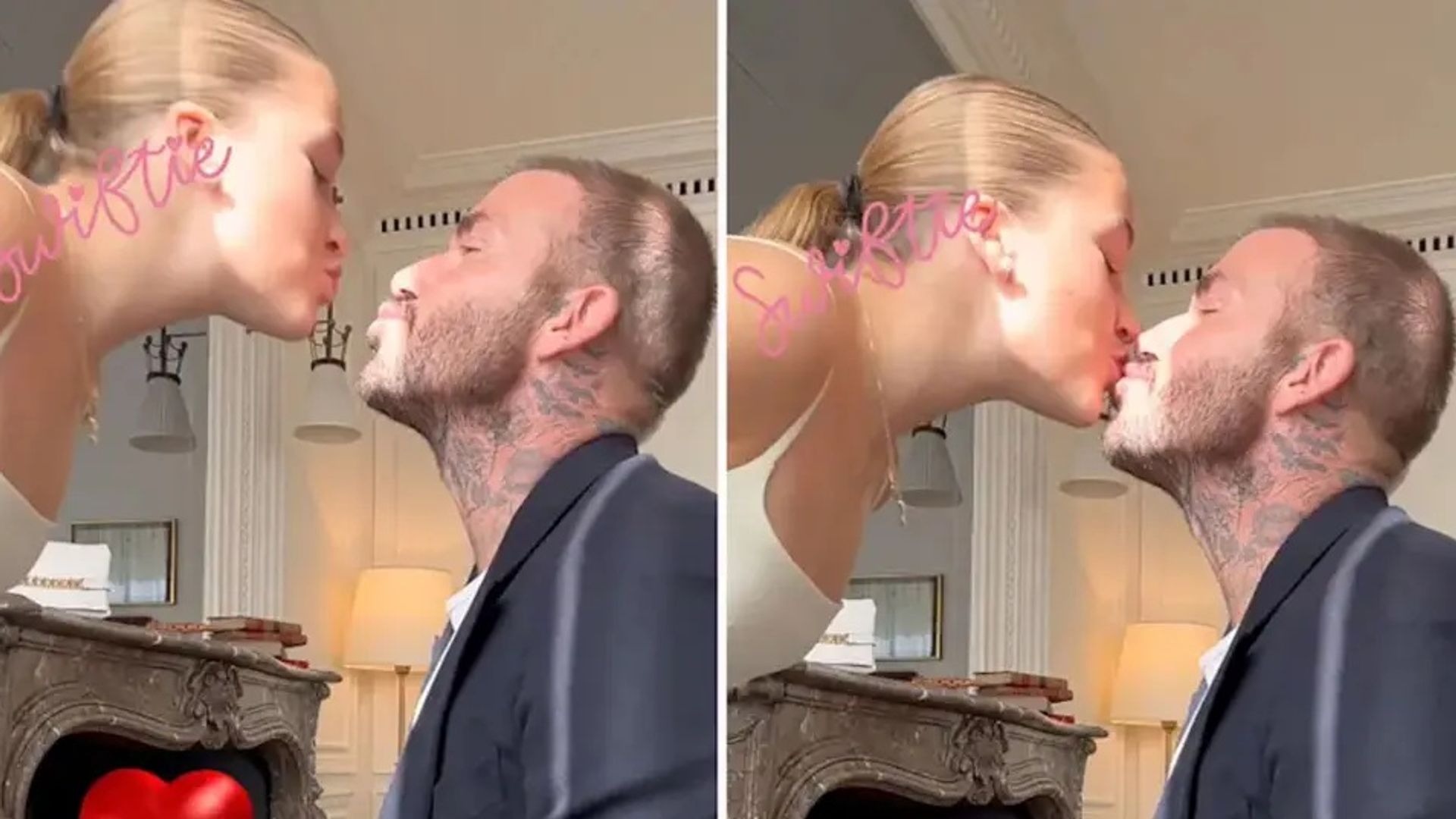 David Beckham y su hija Harper
