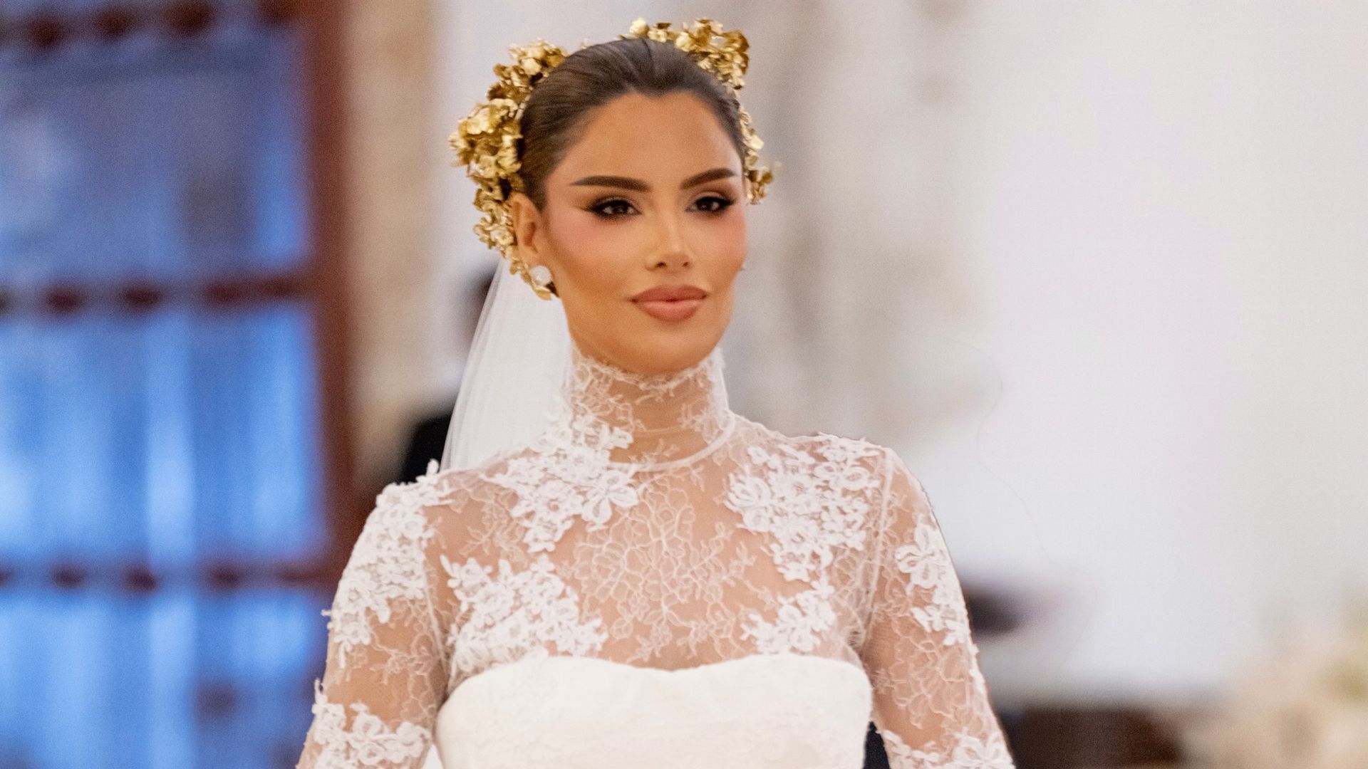 Ariadna Gutiérrez en el dia de su boda