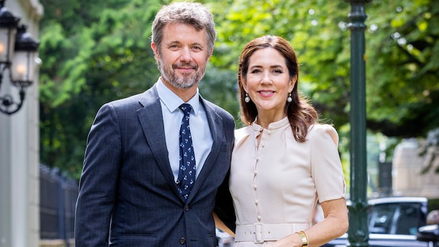Mary de Dinamarca y Federico de Dinamarca en una recepción en Paises Bajos