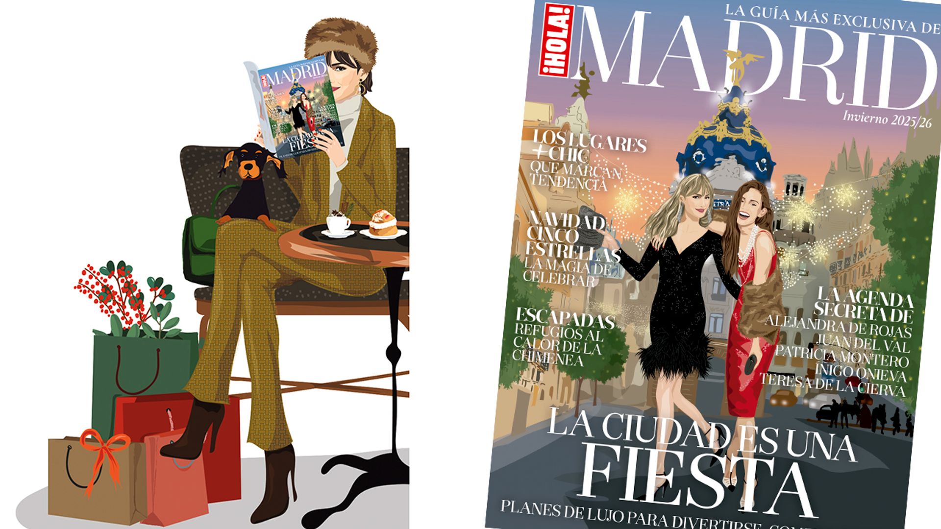 Páginas del número especial de invierno de ¡HOLA! Madrid, ya a la venta en todos los quioscos. Te contamos los mejores planes del invierno y la Navidad en la ciudad: gastro, exposiciones, teatro, restaurantes, escapadas y todo lo que puedas imaginas para los meses de diciembre, enero y febrero