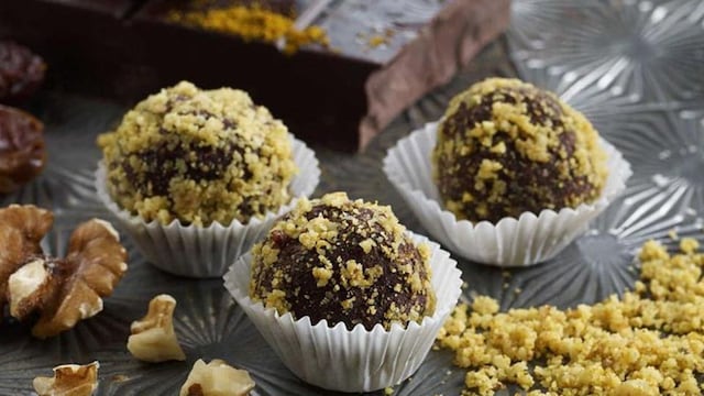 trufas chocolate nueces curry