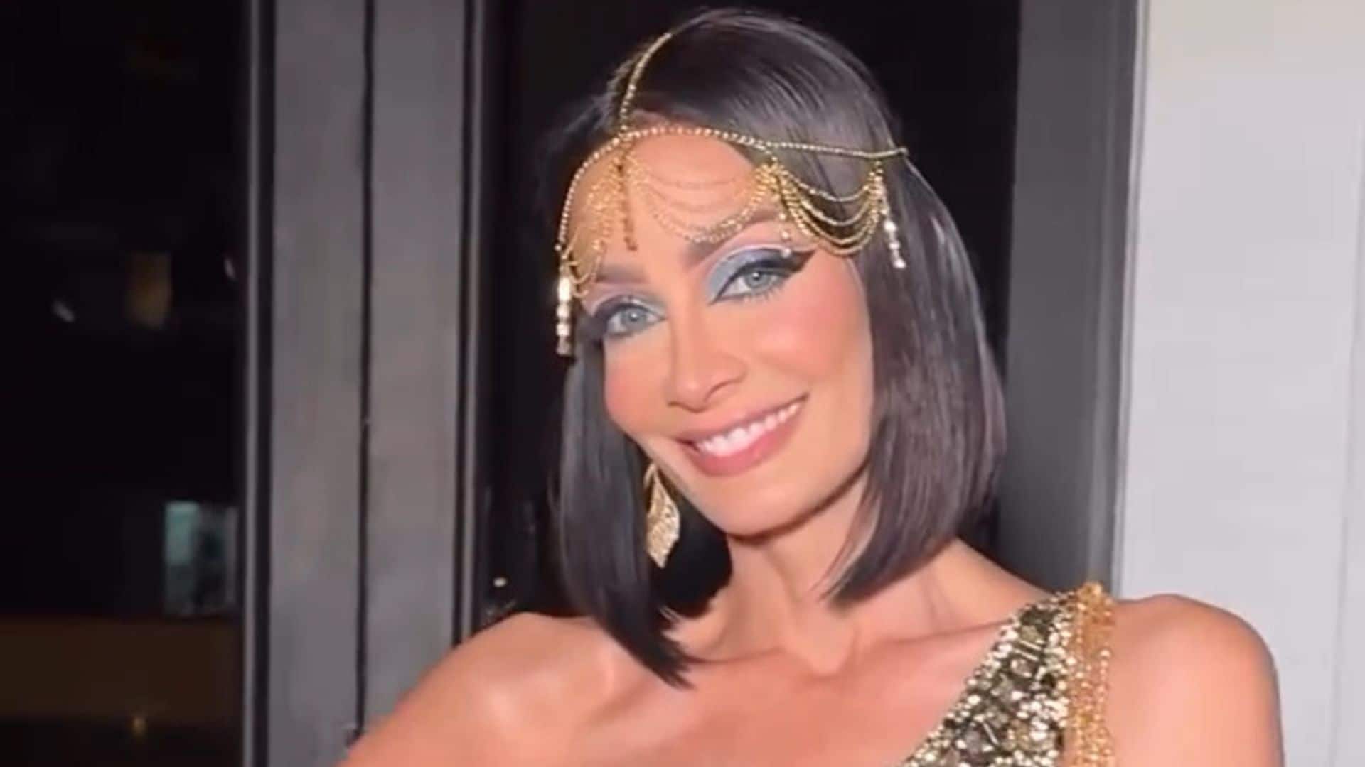 Dayanara Torres convertida en Cleopatra para su fiesta de cumpleaños
