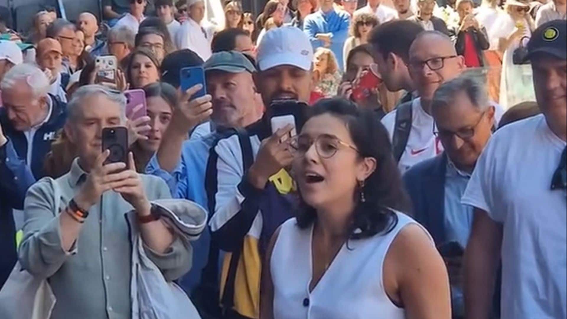 El vídeo viral que nos dejó el apagón de ayer en el Mutua Madrid Open con una actuación inesperada
