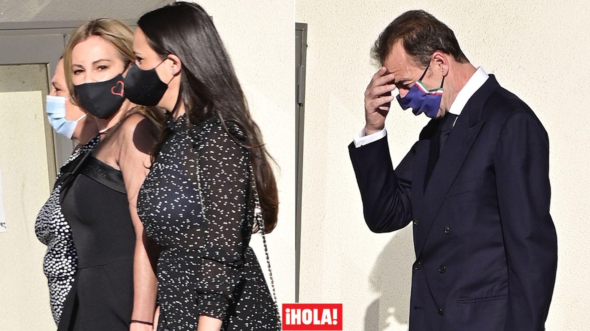 Ana Obregón y Alessandro Lequio, con la emoción a flor de piel en el funeral de su hijo Álex