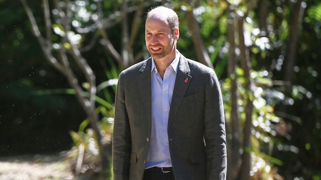 Plano medio del Príncipe Guillermo en su visita a Sudáfrica 