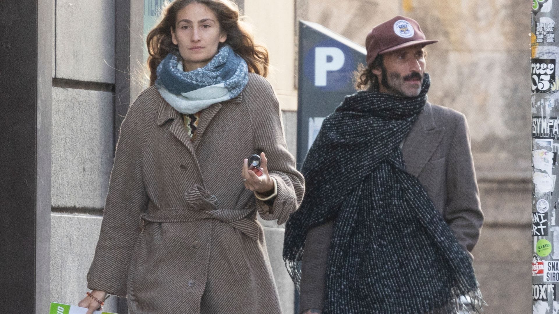 Leiva y Almu Cañedo llegan a Madrid el pasado sábado 9 de enero