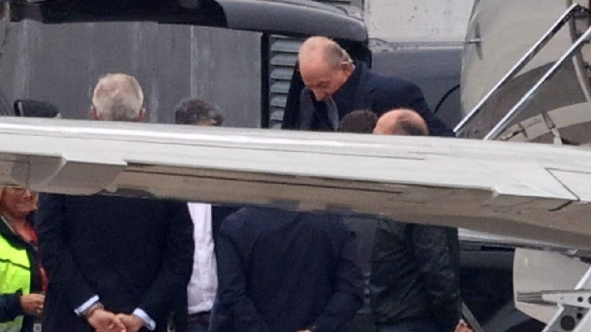 El Rey Juan Carlos aterriza en Vigo
