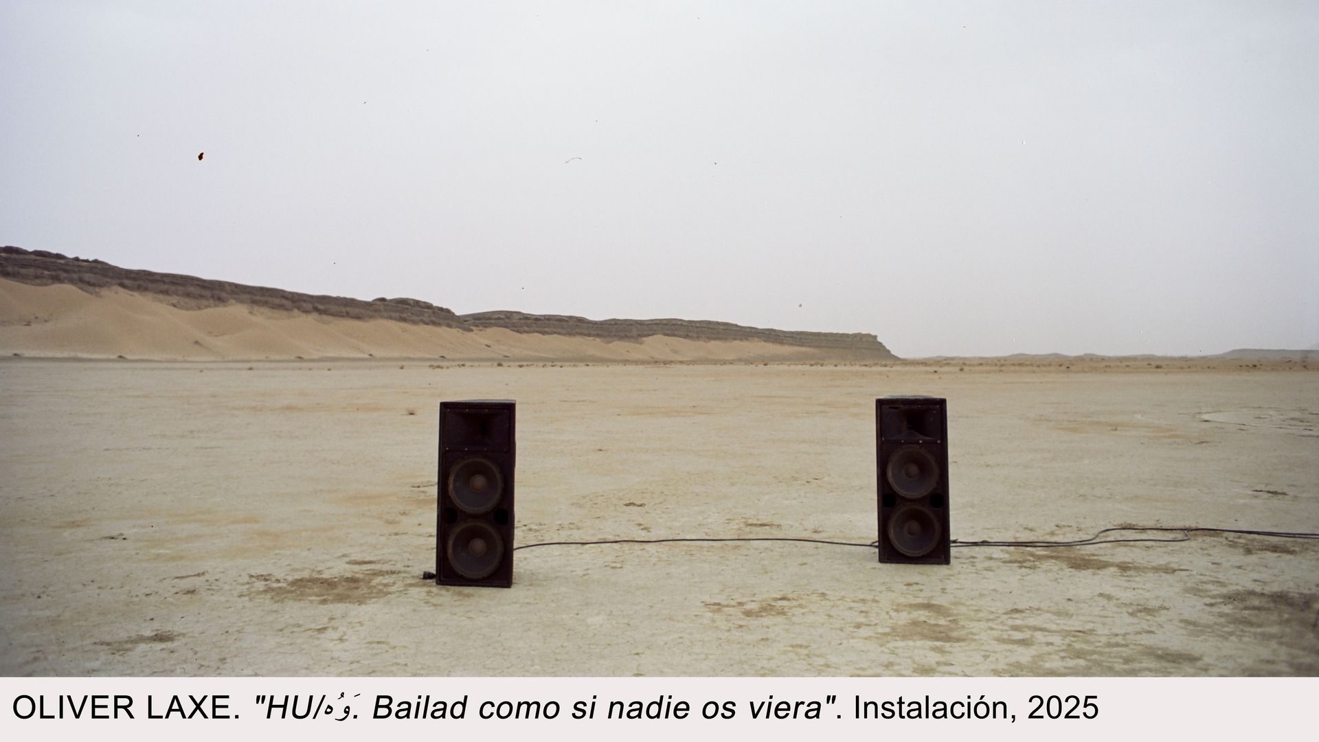 OLIVER LAXE  HU/هُوَ. Bailad como si nadie os viera Instalación 2025