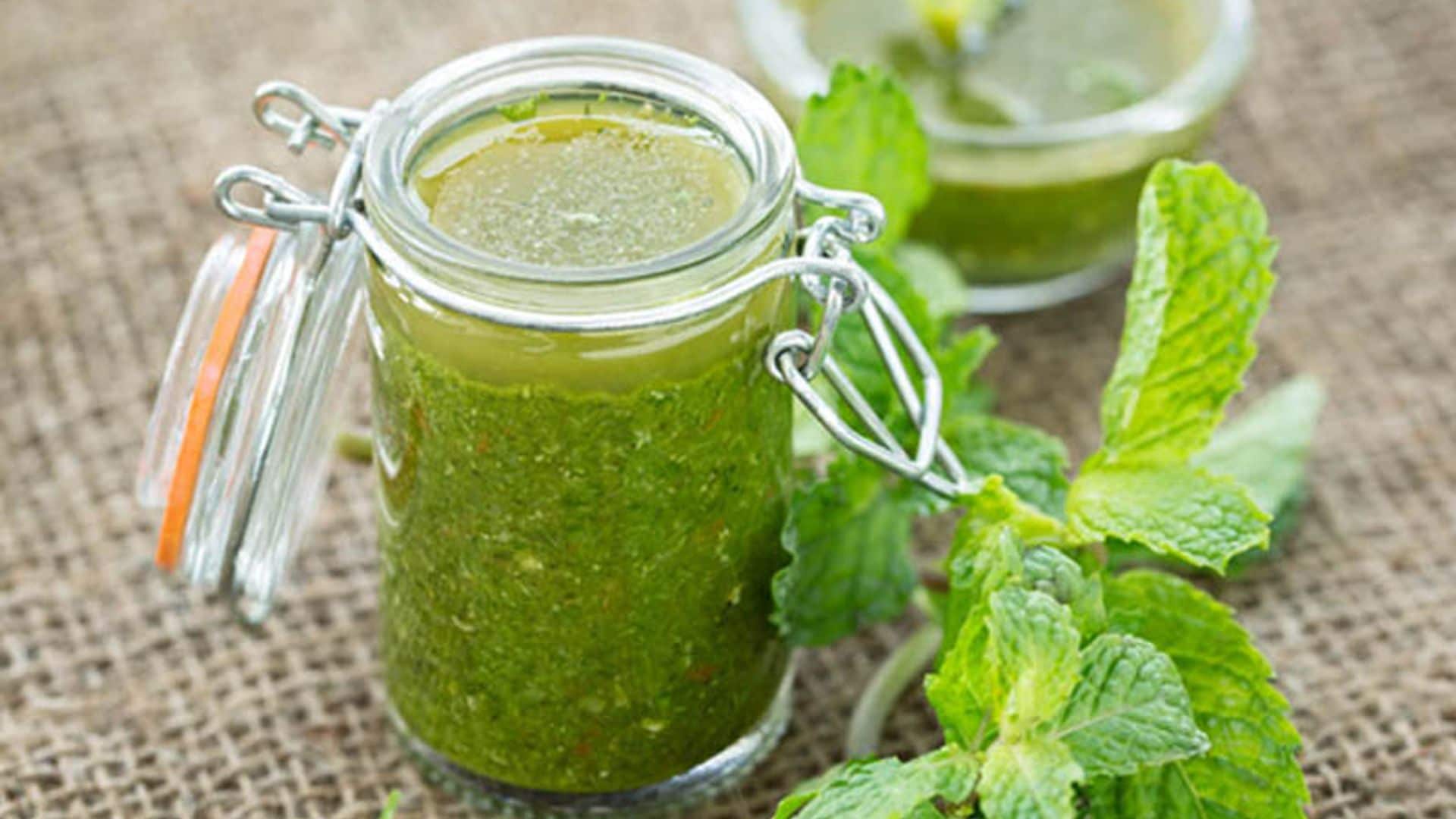 Vinagreta de menta, cilantro y lima
