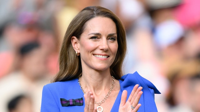 Kate Middleton asiste al día catorce del Campeonato de Tenis de Wimbledon en el All England Lawn Tennis and Croquet Club el 13 de julio de 2025 en Londres, Inglaterra.