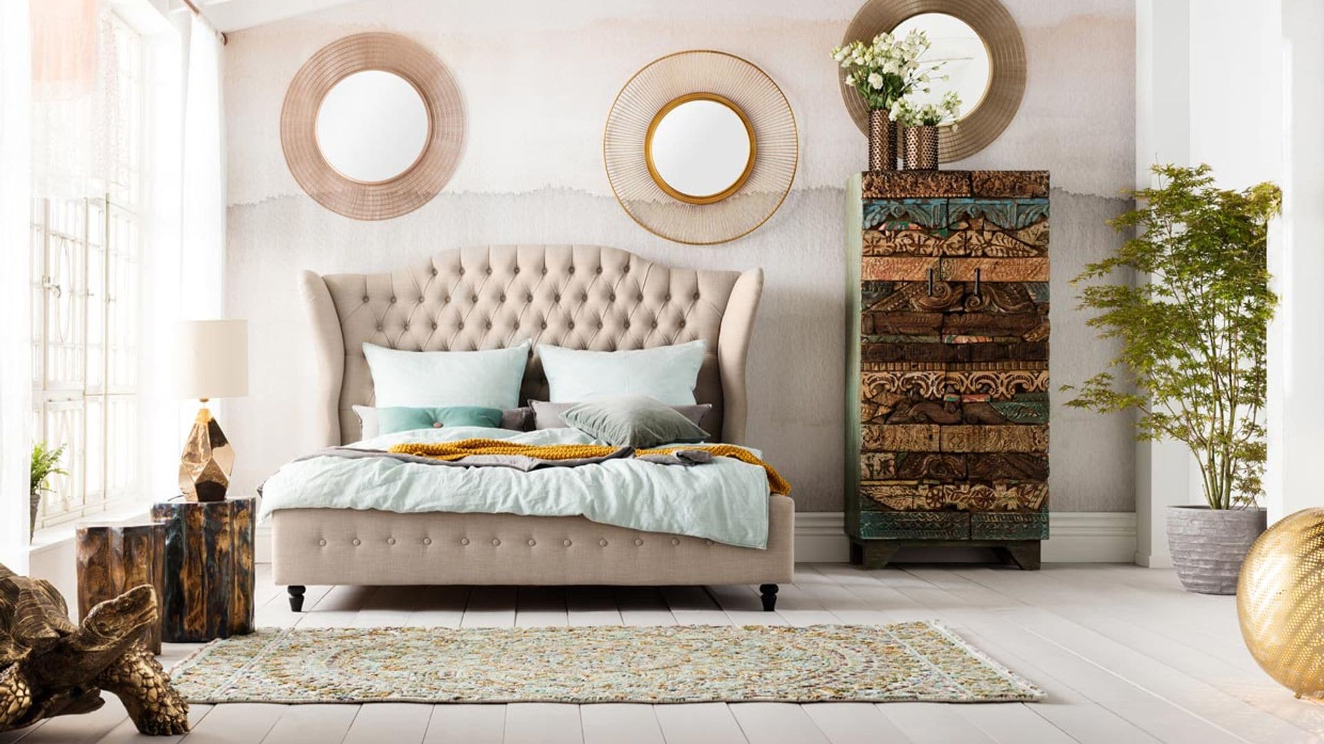 Cabeceros originales para dar carácter y estilo al dormitorio de matrimonio