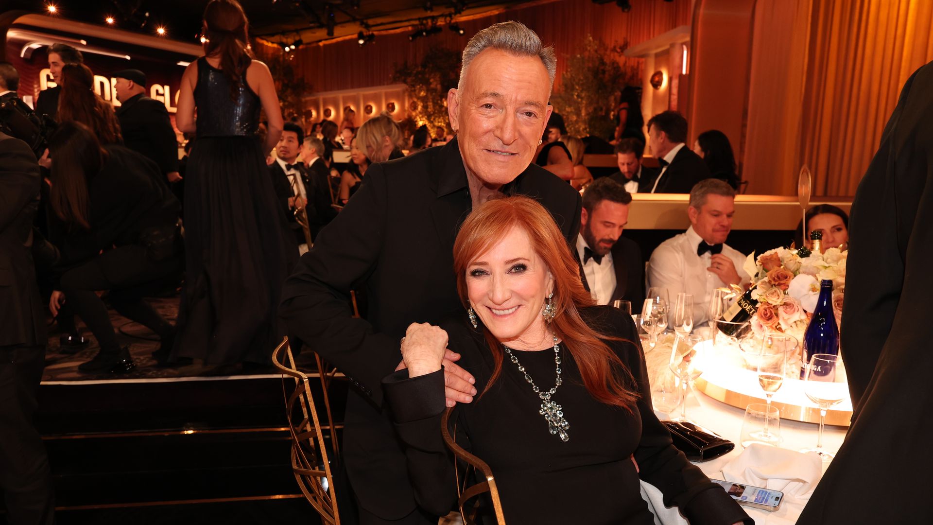 El matrimonio durante los Golden Globes de 2024