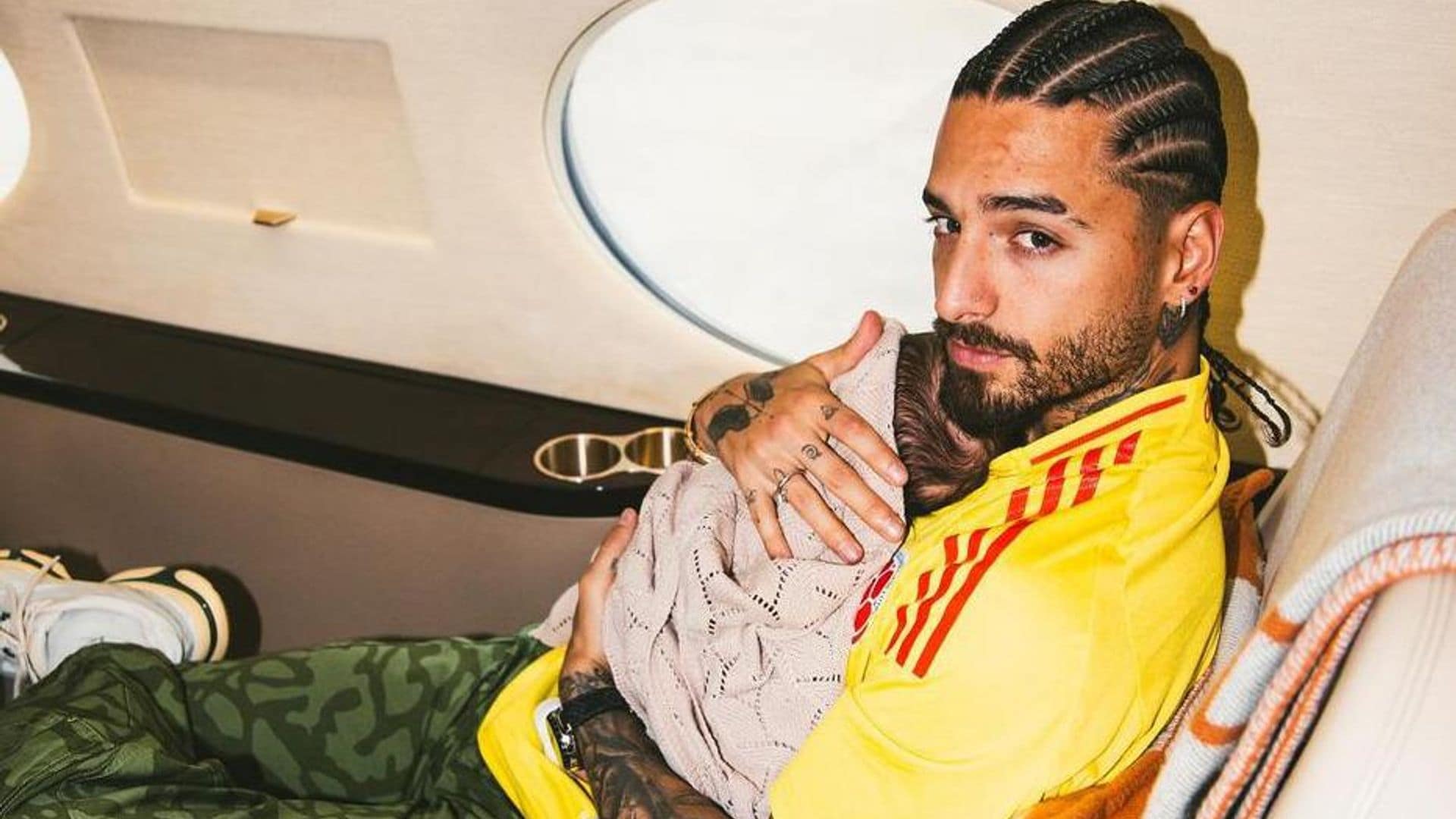 Baby Paris, hija de Maluma y Susana Gómez, en su lujoso viaje de familia en avión
