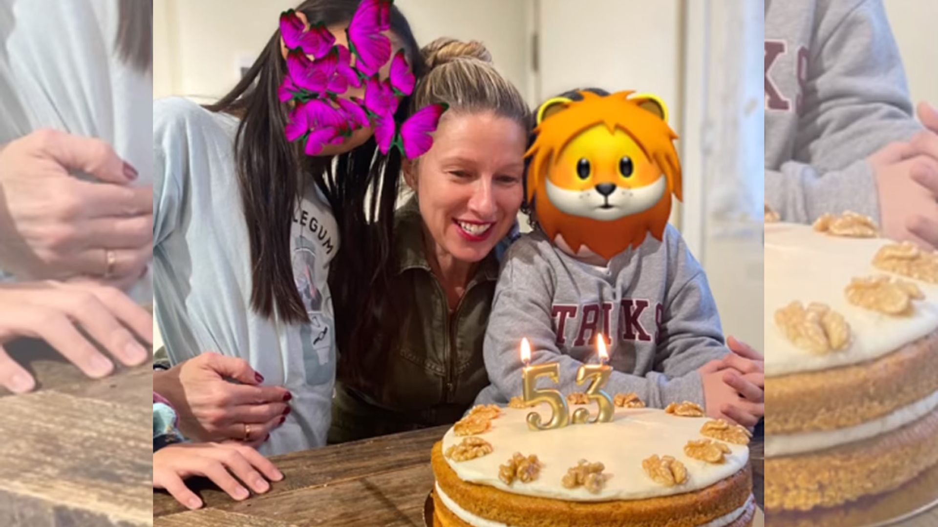 Con obras de arte hechas por sus hijos y un nuevo reto profesional, Anne Igartiburu celebra su cumpleaños