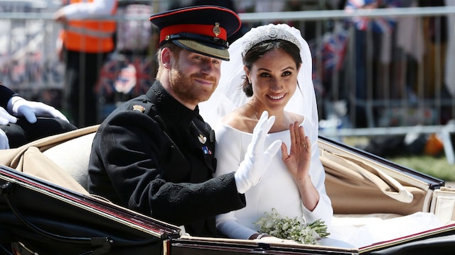 Meghan y Harry se casaron el 19 de mayo de 2018 en la Capilla de San Jorge, seis meses después de anunciar su compromiso en el Palacio de Kensington. 