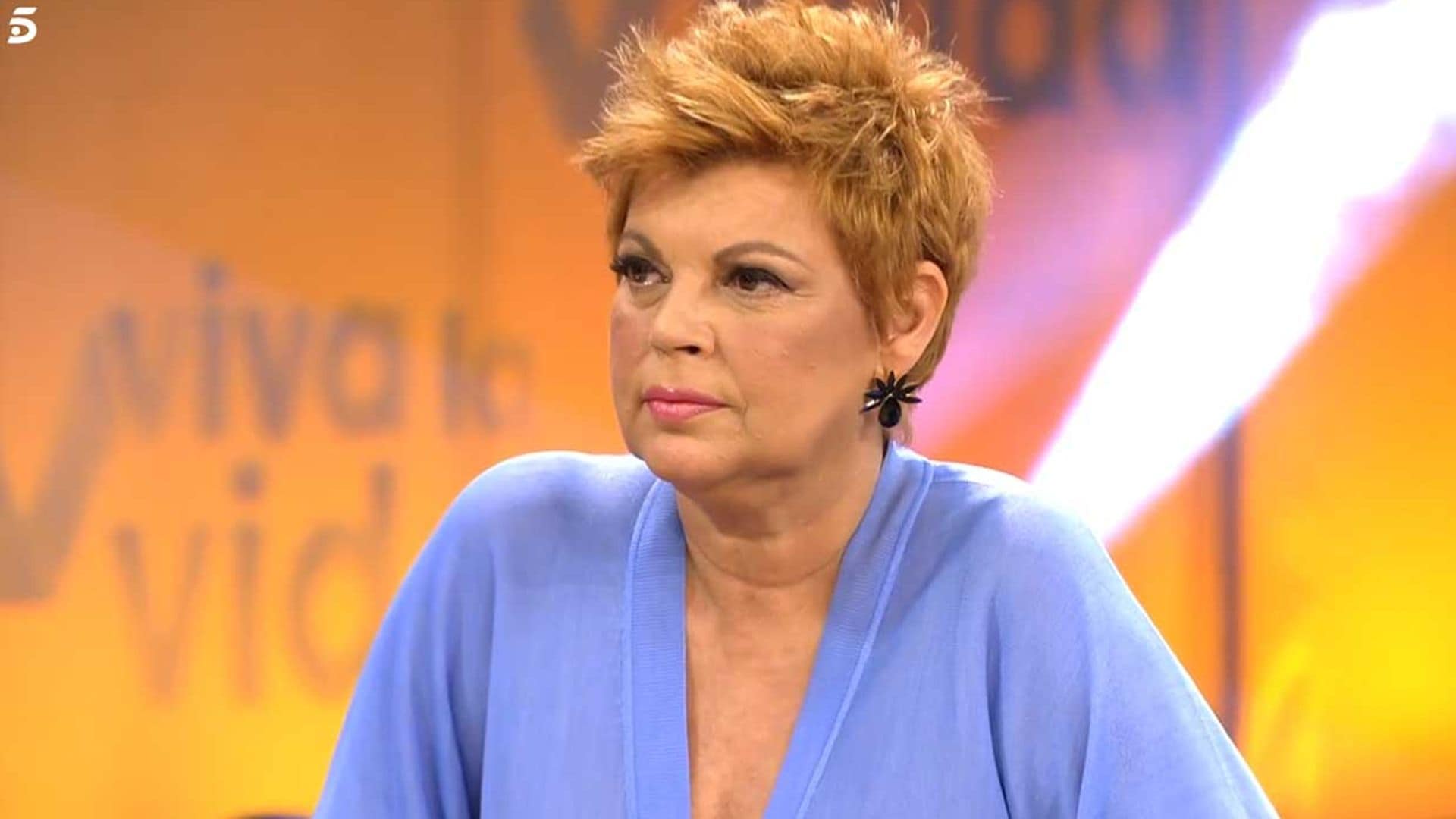El enfado de Terelu Campos en pleno directo: 'Yo ya me fui de un programa, me voy de otro tranquilamente'