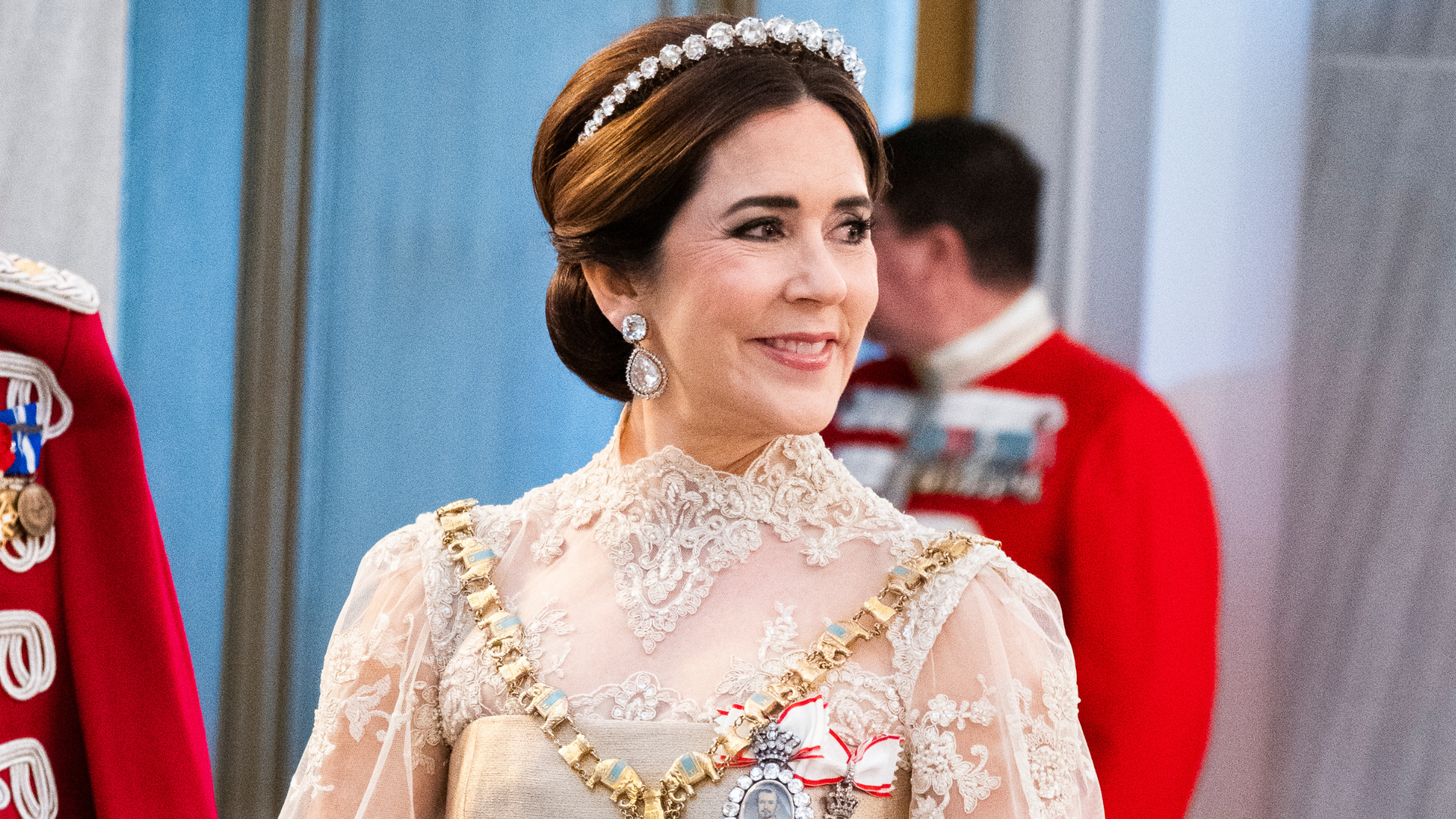 Mary de Dinamarca durante la recepción de Año Nuevo celebrada en el Palacio de Christian VII, en Copenhague, el 1 de enero de 2026.