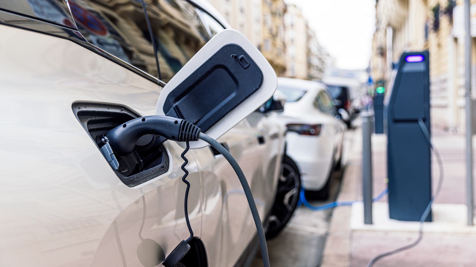 Punto de carga para coche eléctrico 