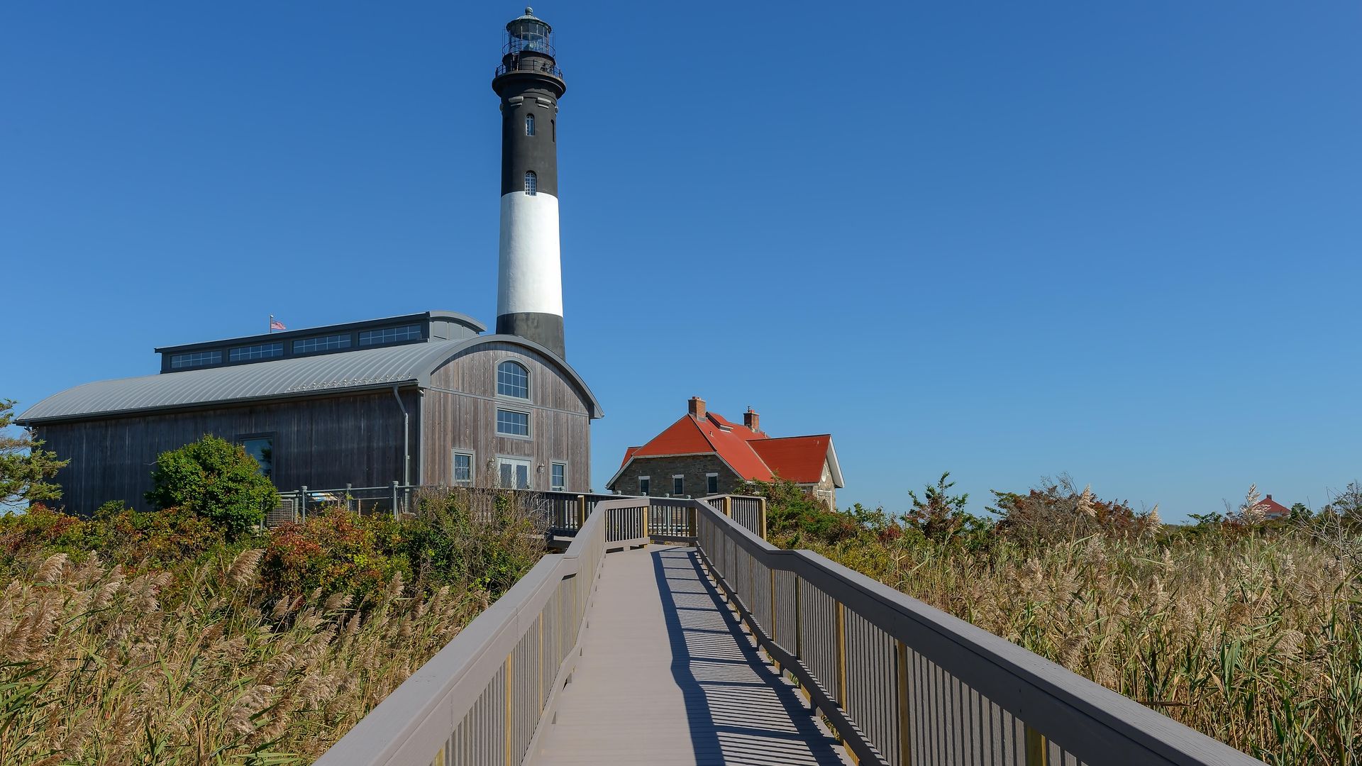 Faro de Fire Island National Seashore en Long Island, Nueva York