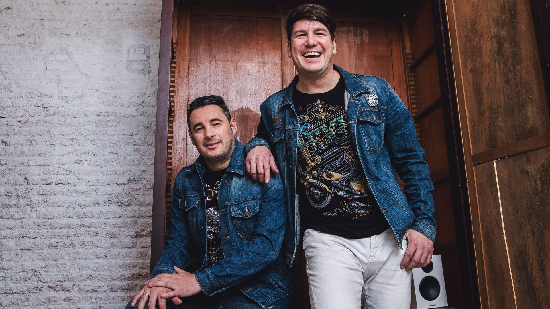 Los cantantes "Andy y Lucas" en marzo de 2020. 