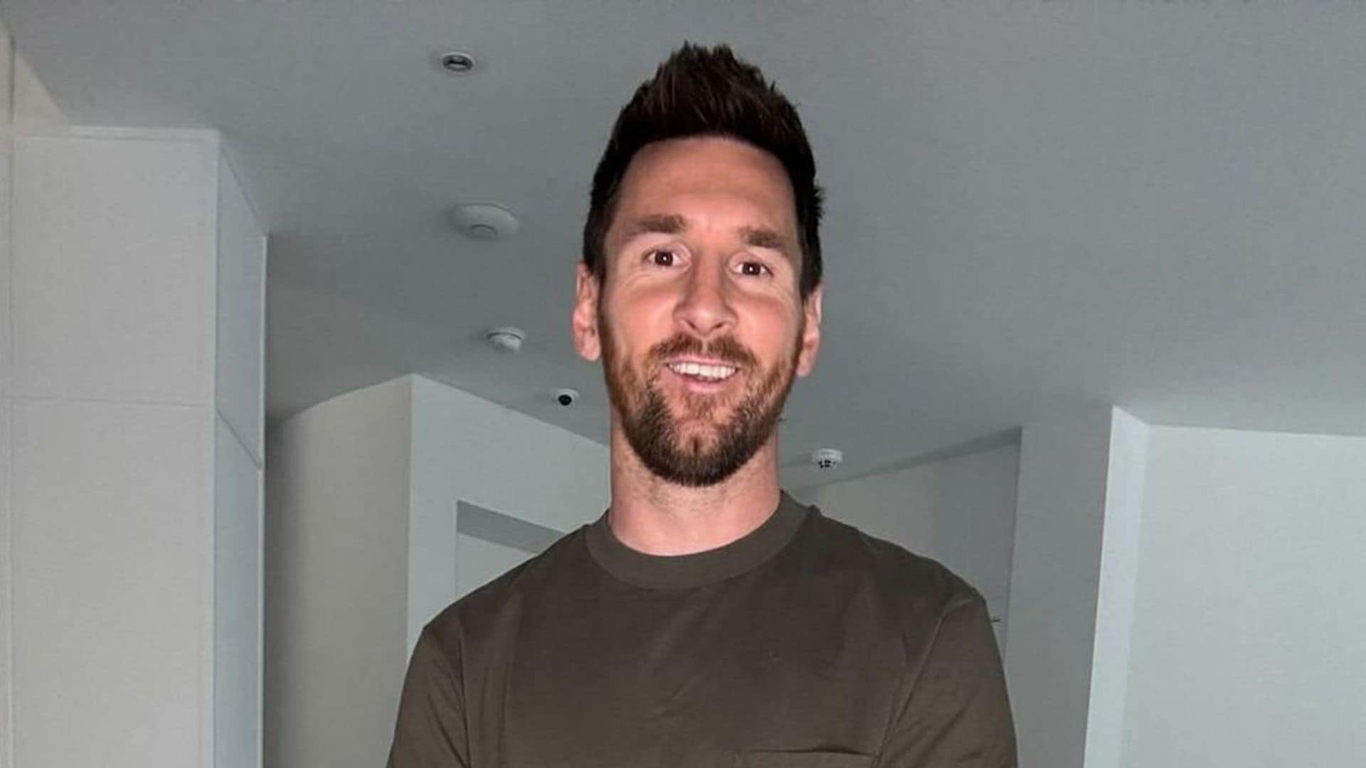 Lionel Messi se recupera de la lesión en el tobillo en la tranquilidad de su hogar