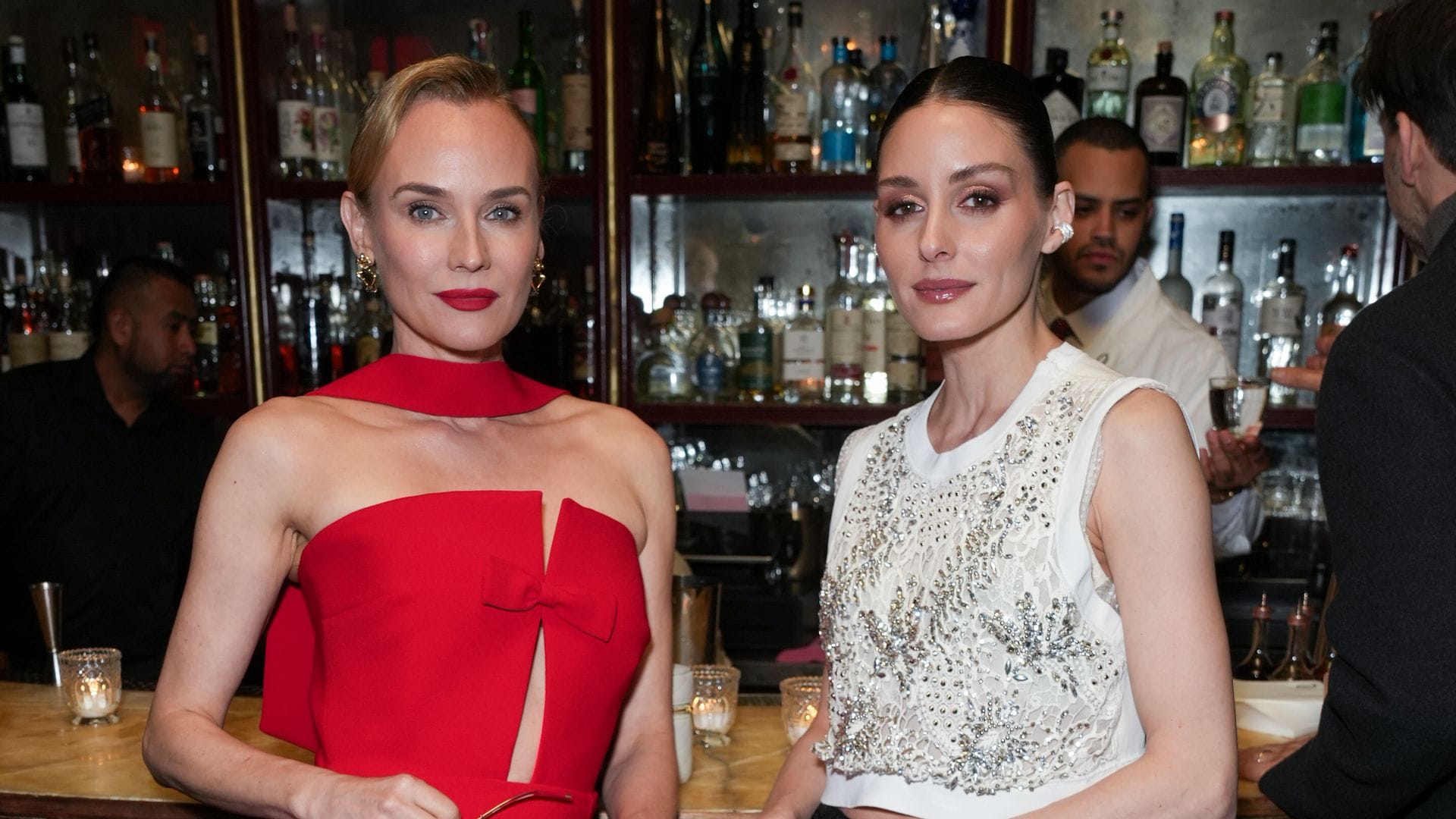 ¿Invitada de rojo o de lentejuelas? Diane Kruger y Olivia Palermo, dos estilos opuestos que funcionan siempre