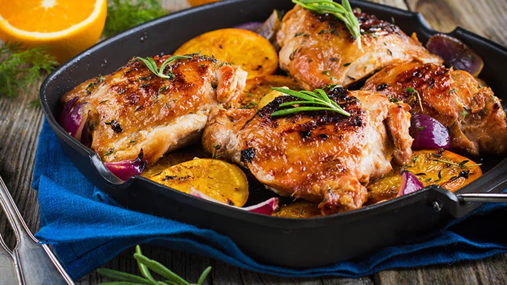 Pato a la naranja con coñac y Cointreau