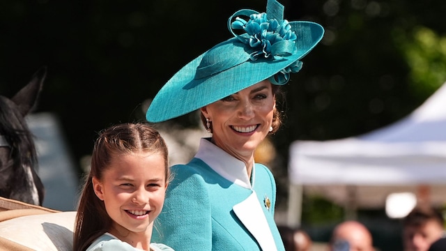 Kate Middleton y Charlotte en el Trooping the Colour de 2025