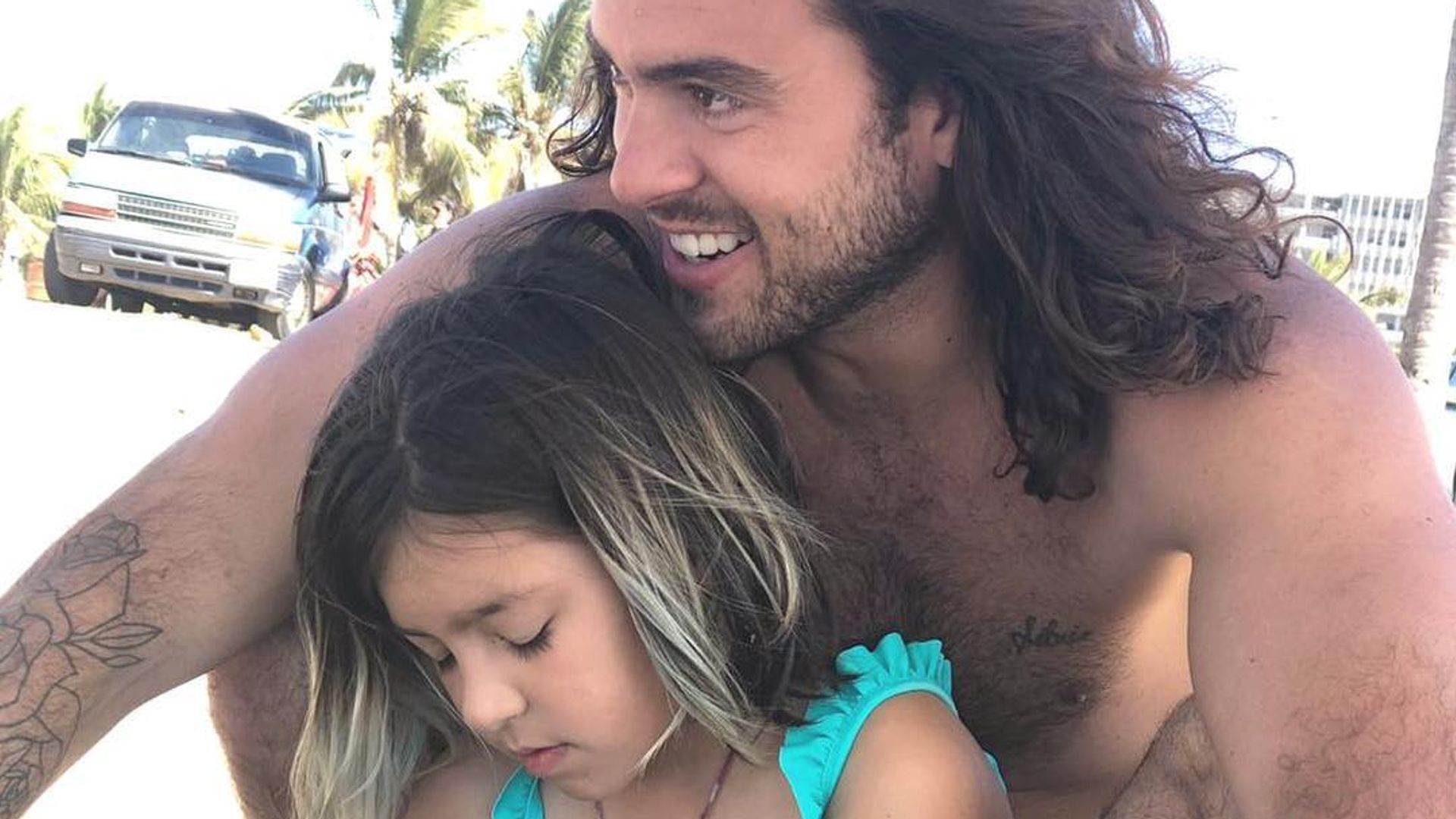 Pablo Lyle con su hija Arantza en una foto de 2019.
