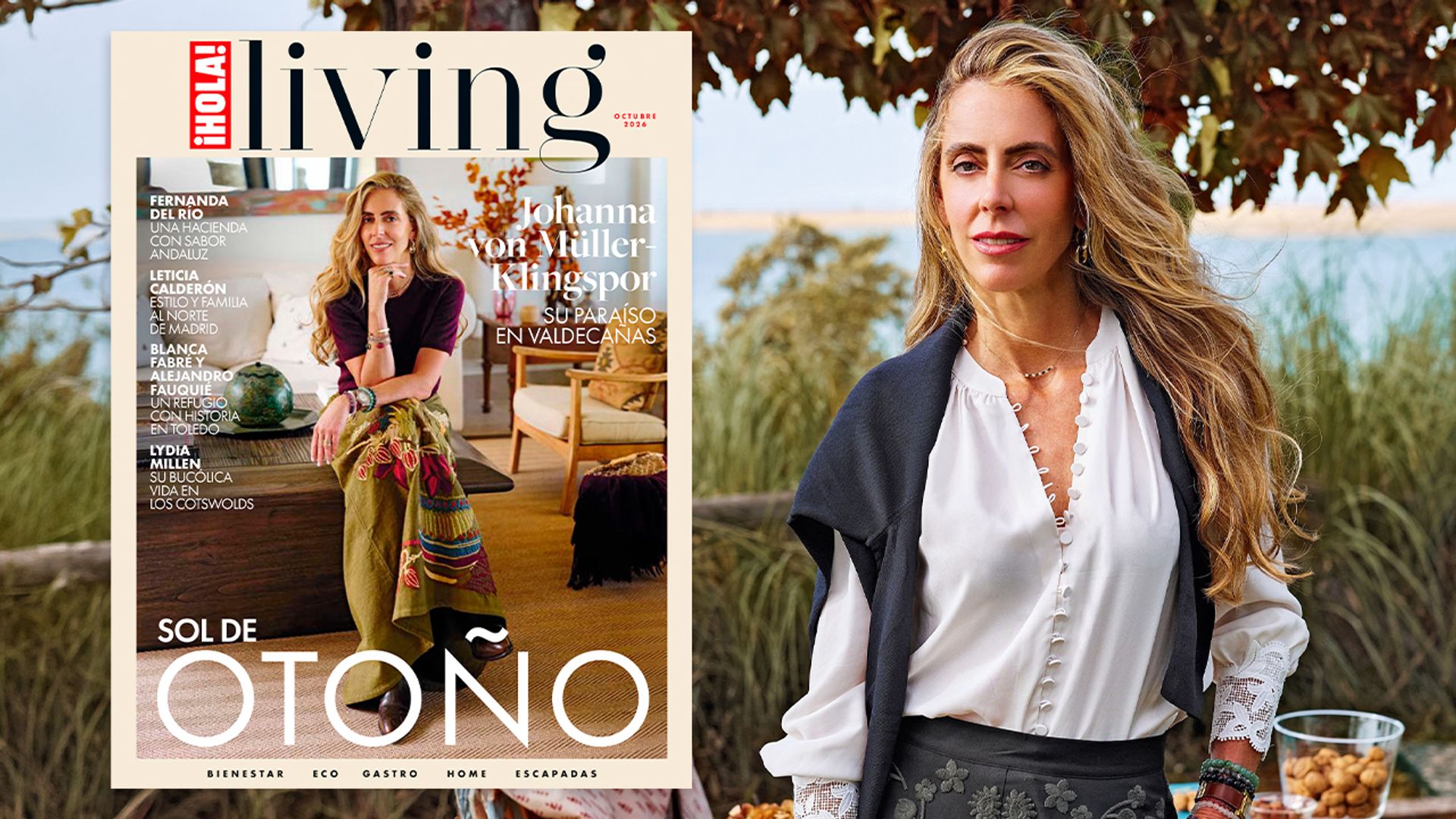 Johanna von Müller-Klingspor en la portada de ¡HOLA! Living